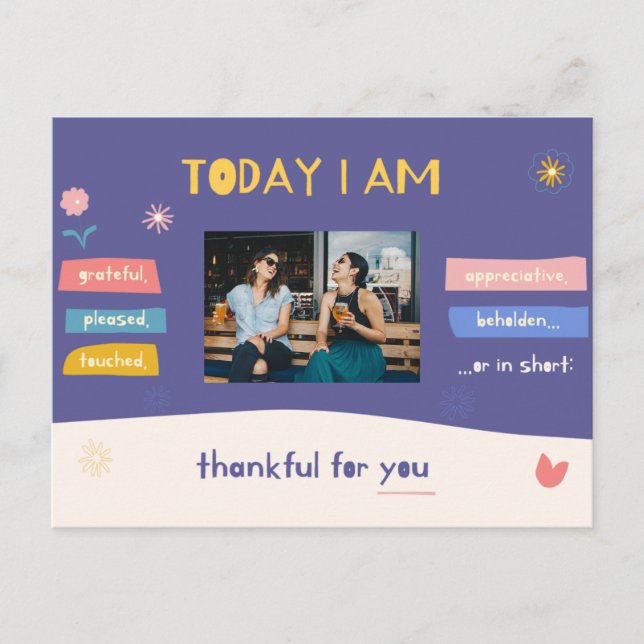 Postal Añadir foto - Gracias personal por el General (Anverso)