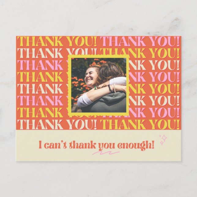 Postal Añadir foto - Personal General Gracias (Anverso)