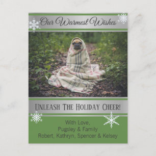 Postal Añadir la foto Mascota "Deseos más cálidos" vacaci