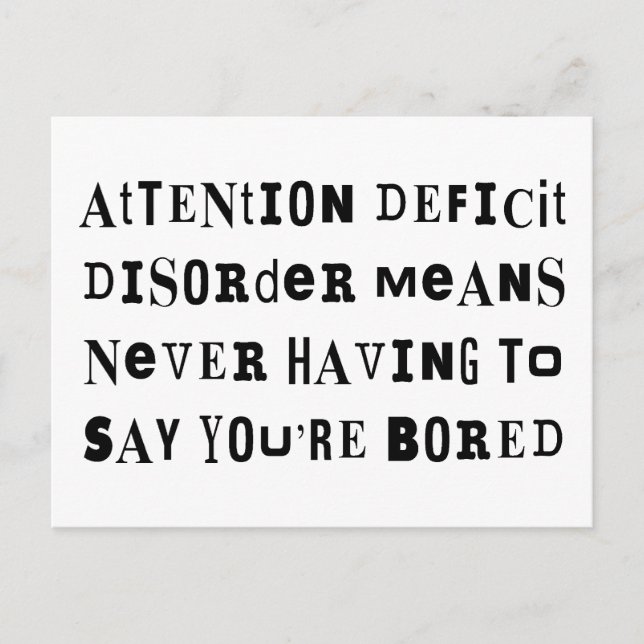 Postal AÑADIR nunca aburrido (Anverso)