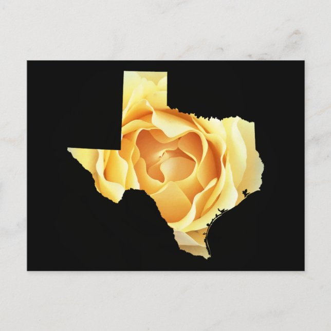 Postal Añadir su propia forma de mapa fotográfico de Texa (Anverso)