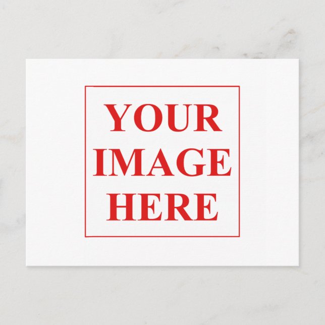 Postal Añadir su propia foto o imagen (Anverso)