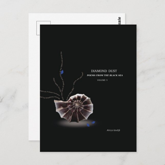 Postal Añadir su propia promoción de autor de libro de po (Anverso / Reverso)