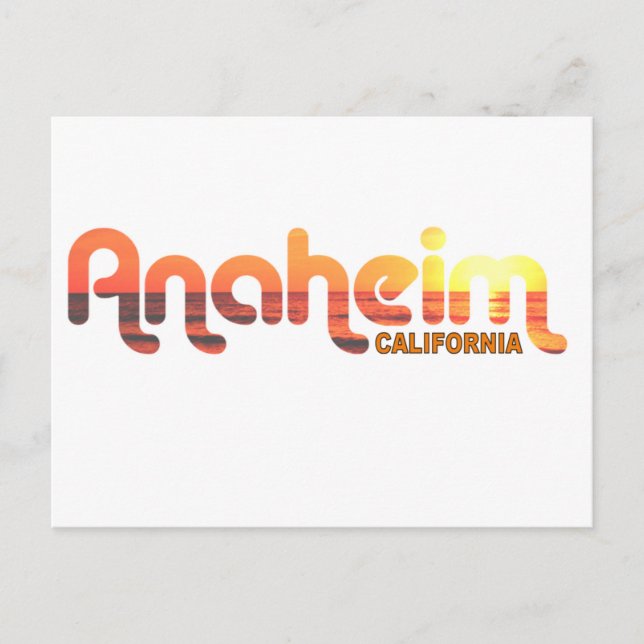 Postal Anaheim, California (Anverso)