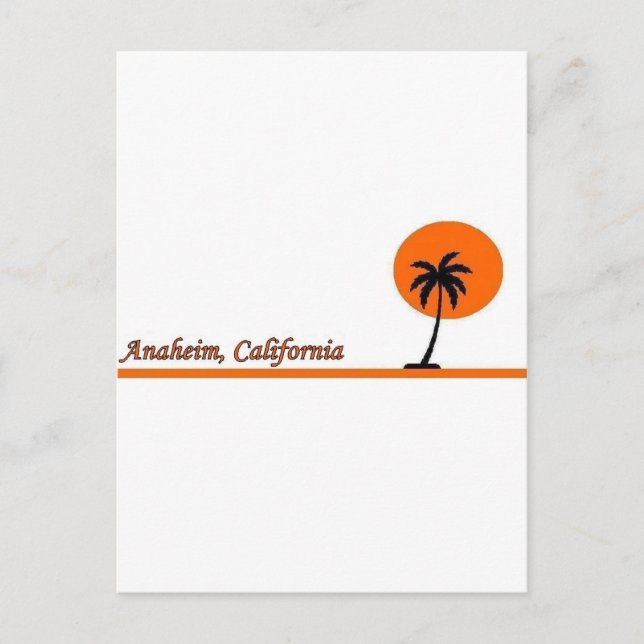 Postal Anaheim, California (Anverso)