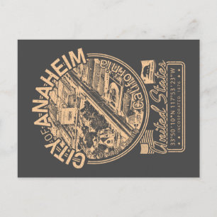 POSTAL ANAHEIM CALIFORNIA VINTAGE - CIUDAD DE ANAHEIM CA