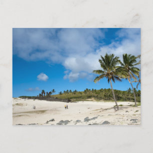 Postal Anakena, Rapa Nui, Isla de Pascua, Chile