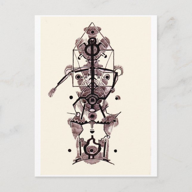 Postal Anatomía de un artista (Anverso)