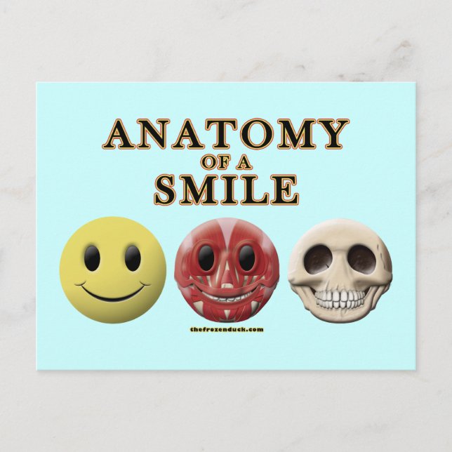 Postal Anatomía de una sonrisa (Anverso)