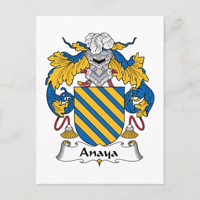 Postal Anaya Family Crest (Anverso)