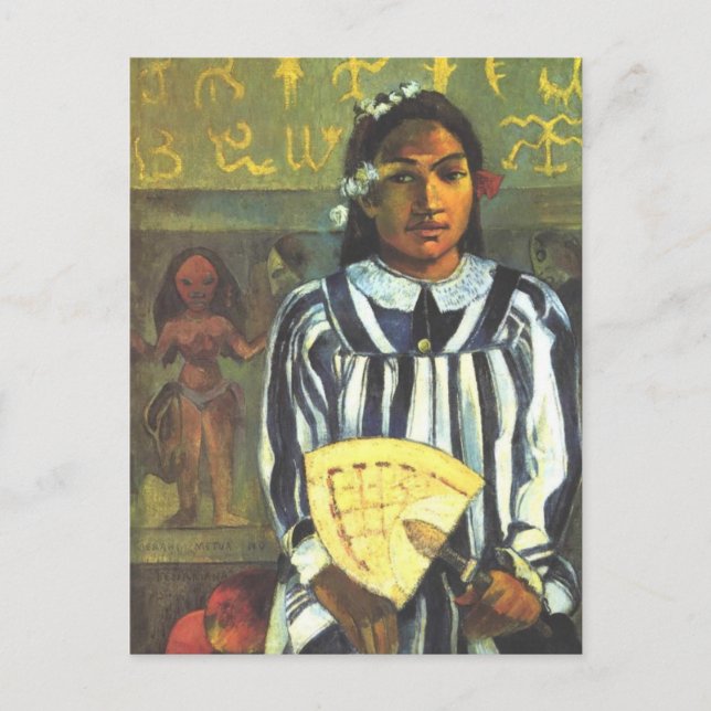 Postal Ancestros de Tehamana - Paul Gauguin (Anverso)