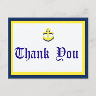 Postal Anchor Gracias Postcard