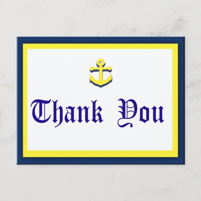 Postal Anchor Gracias Postcard (Anverso)