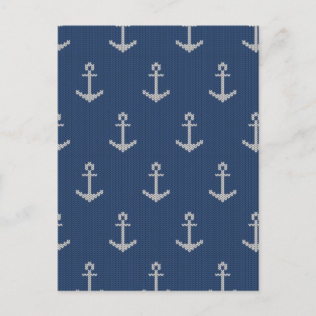 Postal Anchor marino Knit (Anverso)