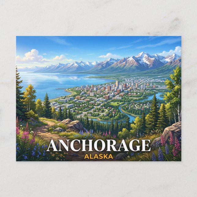 Postal Anchorage Alaska (Anverso)