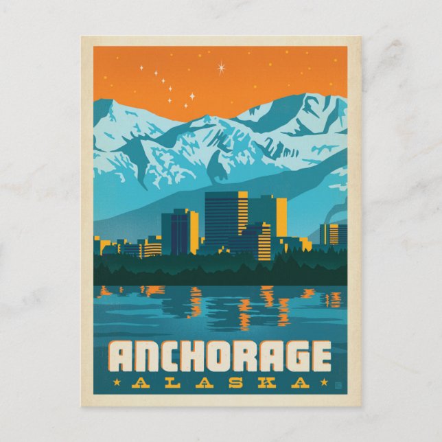 Postal Anchorage, Alaska (Anverso)