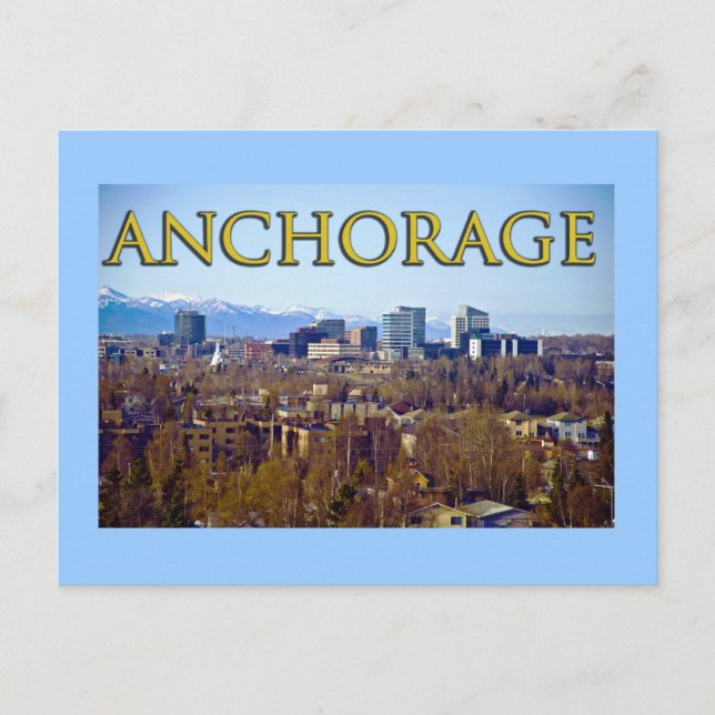 Postal Anchorage, Alaska, EE.UU. (Anverso)