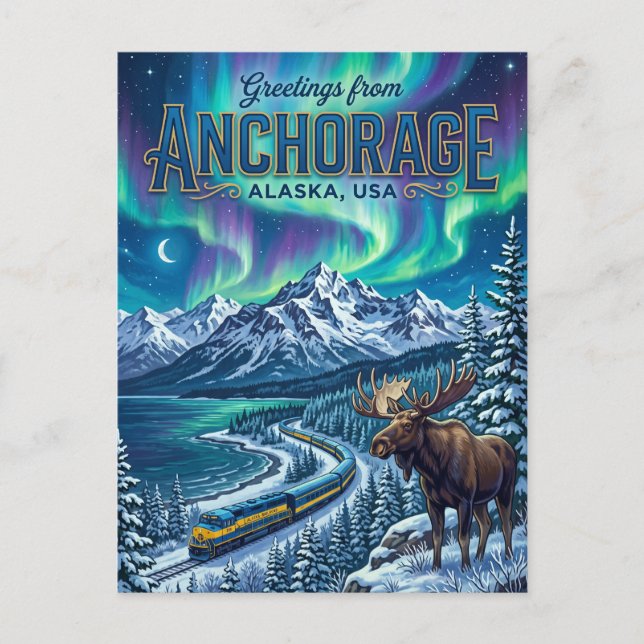 Postal Anchorage EE. UU. (Anverso)