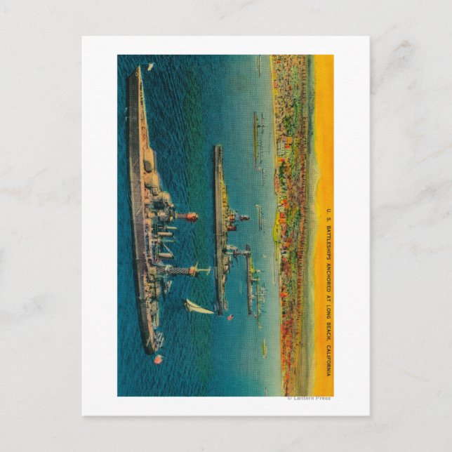 Postal Anchoreados en Long Beach (Anverso)