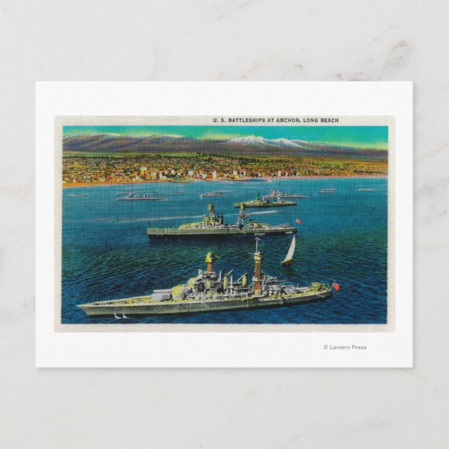 Postal Anchoreados en Long Beach (Anverso)
