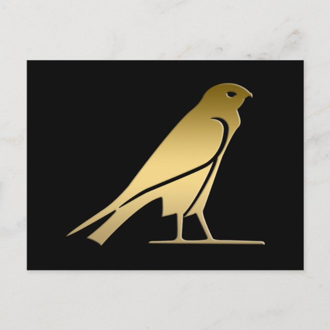 Postal Anciano ave egipcia - diosa Nekhbet (Anverso)