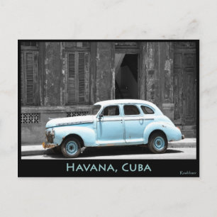POSTAL ANCIANO EN LA HABANA