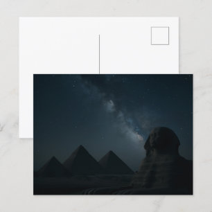 Postal Anciano Esfinx Mystique Postcard Art
