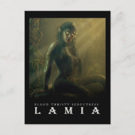Postal Ancient Beast & Creatures: LAMIA Postcard