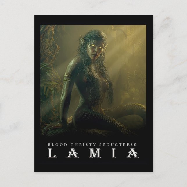 Postal Ancient Beast & Creatures: LAMIA Postcard (Anverso)