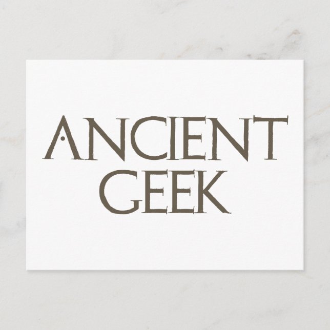 Postal Ancient Geek (Anverso)