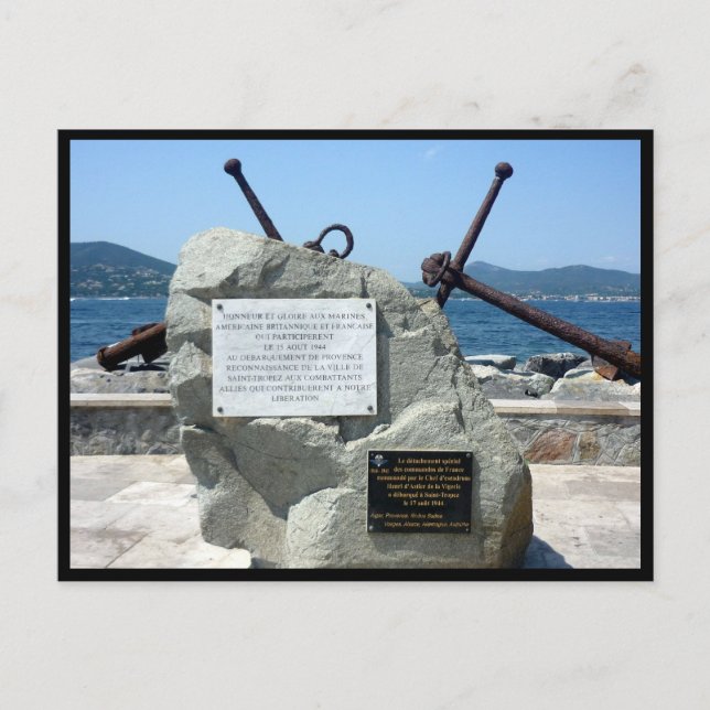 Postal ancla de saint tropez (Anverso)