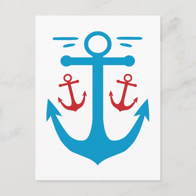 Postal Anclaje de vintage (Anverso)