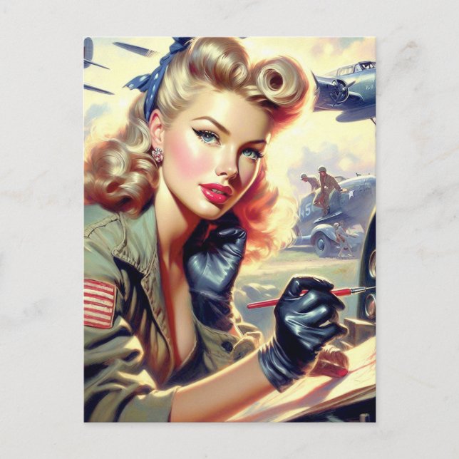 Postal Anclaje de Vintage Pilot (Anverso)