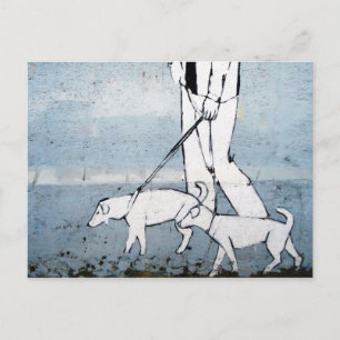 Postal andador de perros
