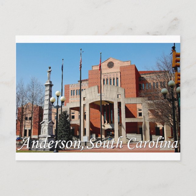 Postal Anderson, Carolina del Sur (Anverso)