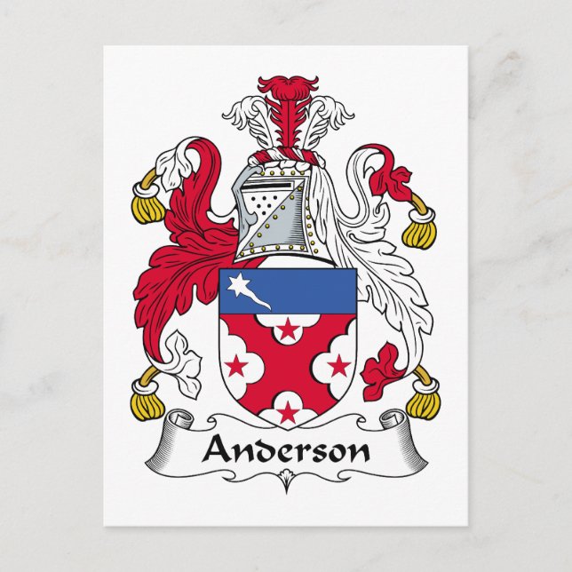 Postal Anderson Family Crest (Anverso)