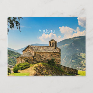 Postal Andorra, cordillera de los Pirineos