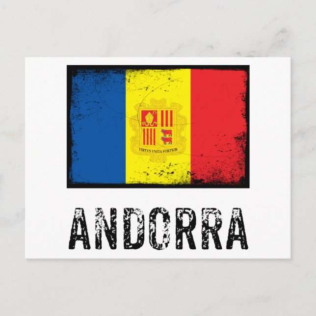 Postal Andorra de época (Anverso)