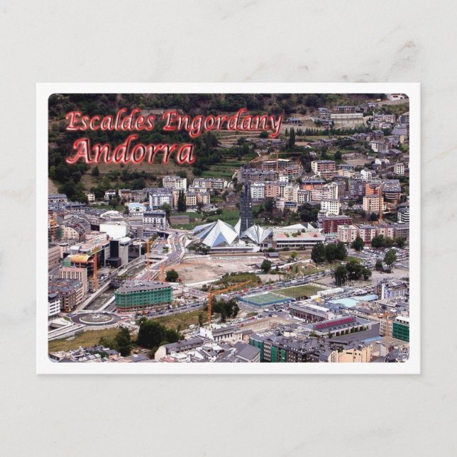 Postal Andorra - Escaldes - Engordany - (Anverso)