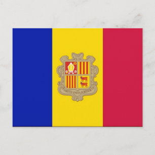 Postal Andorra - Flag -