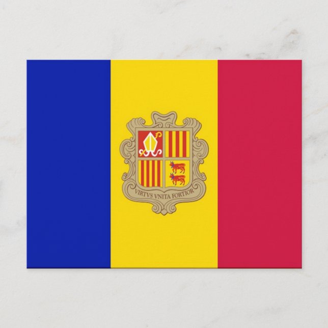 Postal Andorra - Flag - (Anverso)
