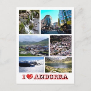 Postal Andorra - I Love -