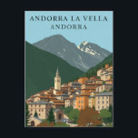 Postal Andorra la Vella, Andorra Viajes de Vintage<br><div class="desc">Descubra el encanto de Andorra la Vella, la pintoresca capital de Andorra, con esta vintage postal que cuenta con su impresionante telón de fondo pirenaico, sus pintorescos edificios de piedra y su encanto alpino. Situado en el corazón de los Pirineos, Andorra la Vella es conocida por sus bulliciosas calles comerciales,...</div>