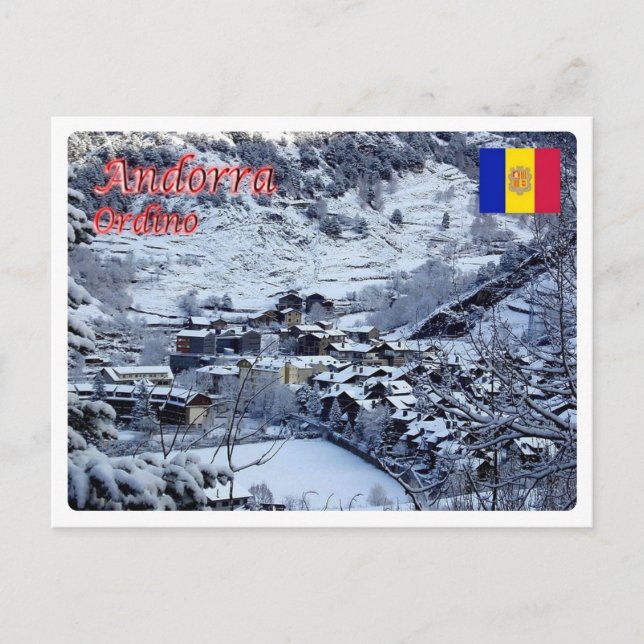 Postal Andorra - Ordino - (Anverso)