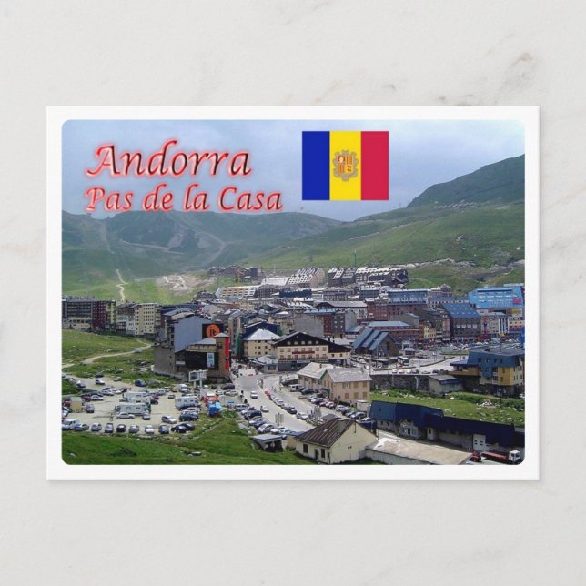 Postal Andorra - Pas de la Casa - (Anverso)