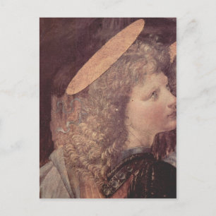 Postal Andrea del Verrocchio Die Taufe Christi, Detalle: 