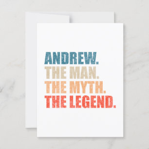 Postal Andrew El Hombre El Mito La Leyenda