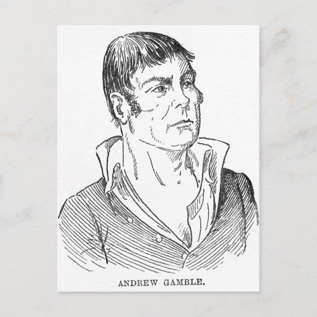 Postal Andrew Gamble (Anverso)