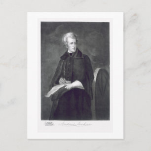Postal Andrew Jackson, séptimo presidente de los Estados 