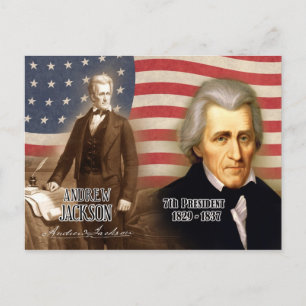Postal Andrew Jackson - Sétimo Presidente de los Estados 